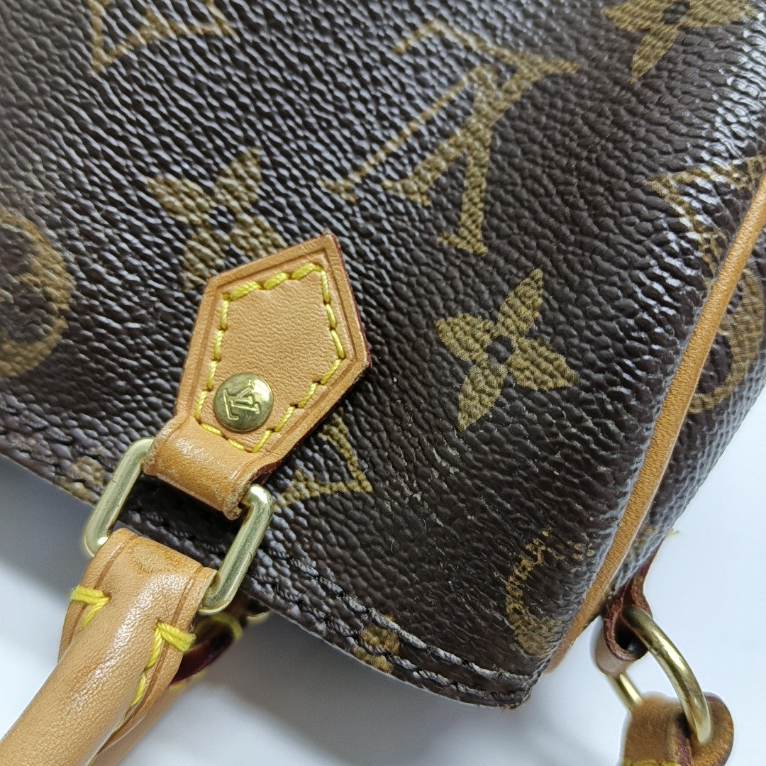 SPEEDY Nano Monogram lona revestida marrón