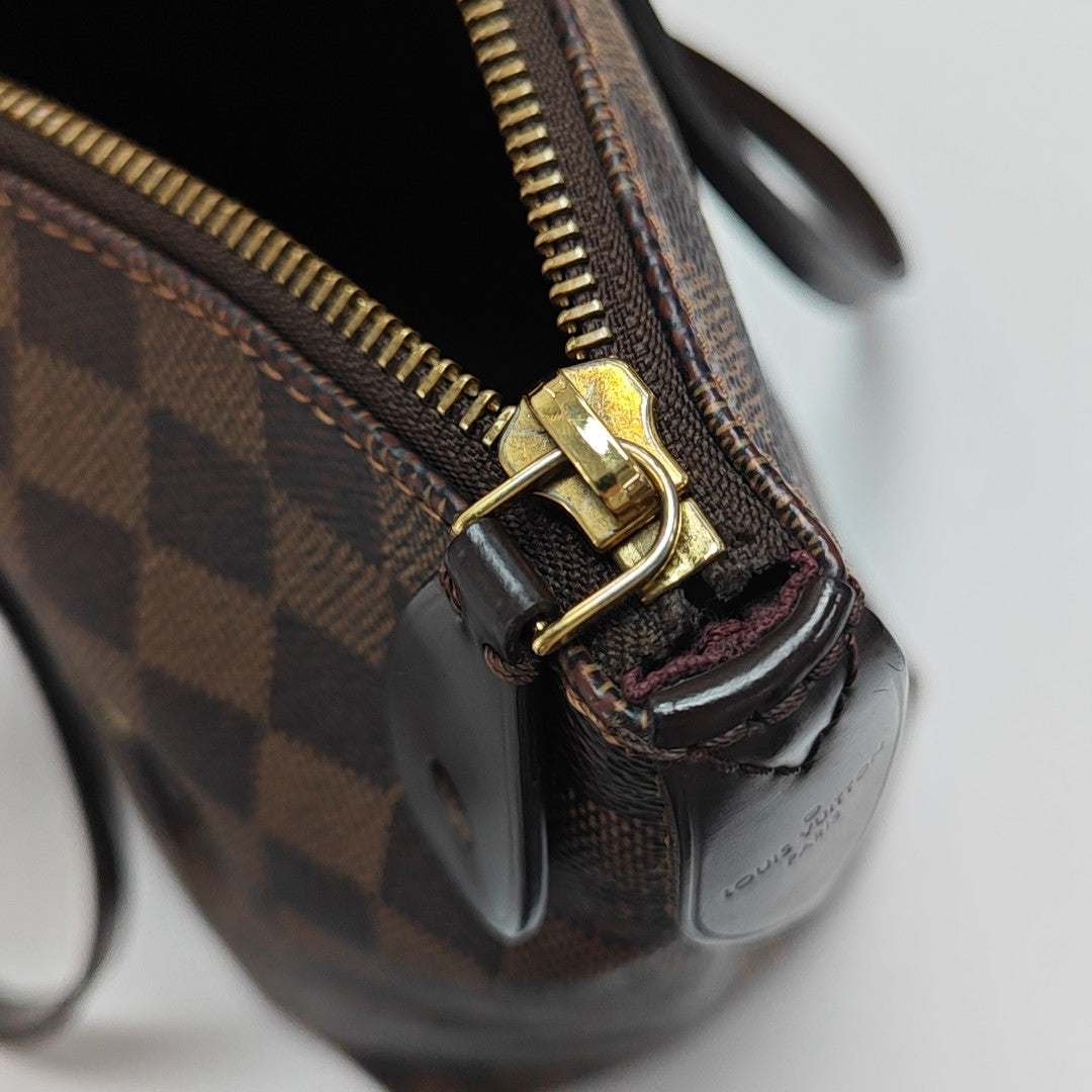 IENA MM Damier Ebene Coated Canvas Brown