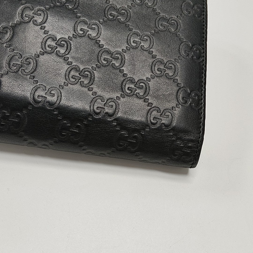 Monogram Calfskin Clutch Black