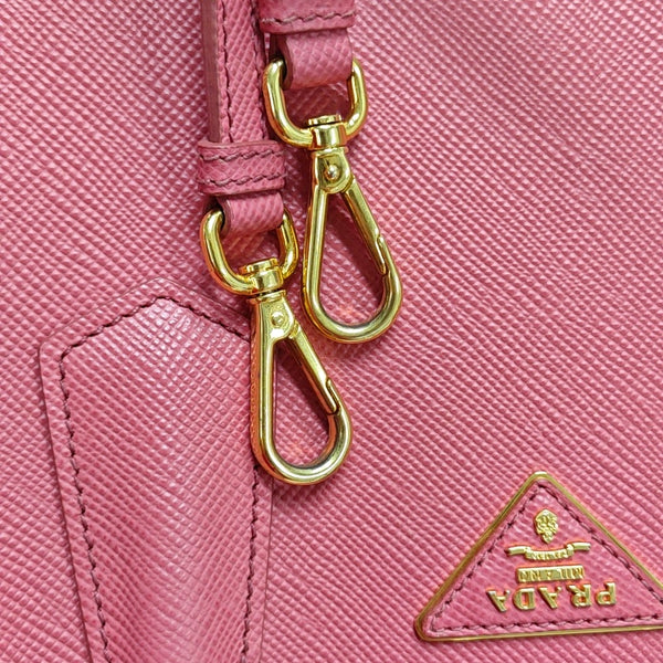 Double Medium Saffiano Calfskin Red
