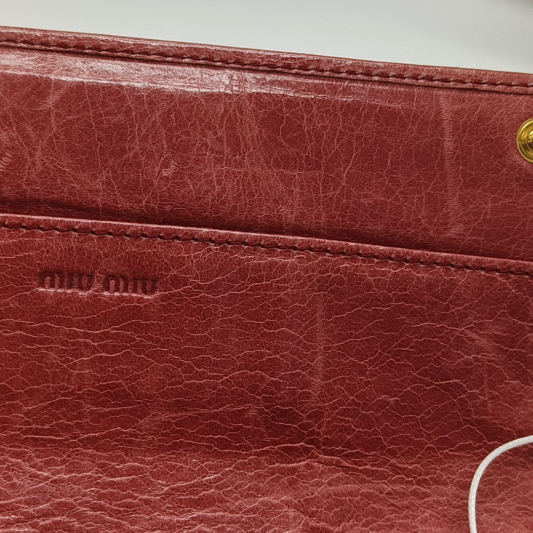 Quilted Lambskin Wallet Pink