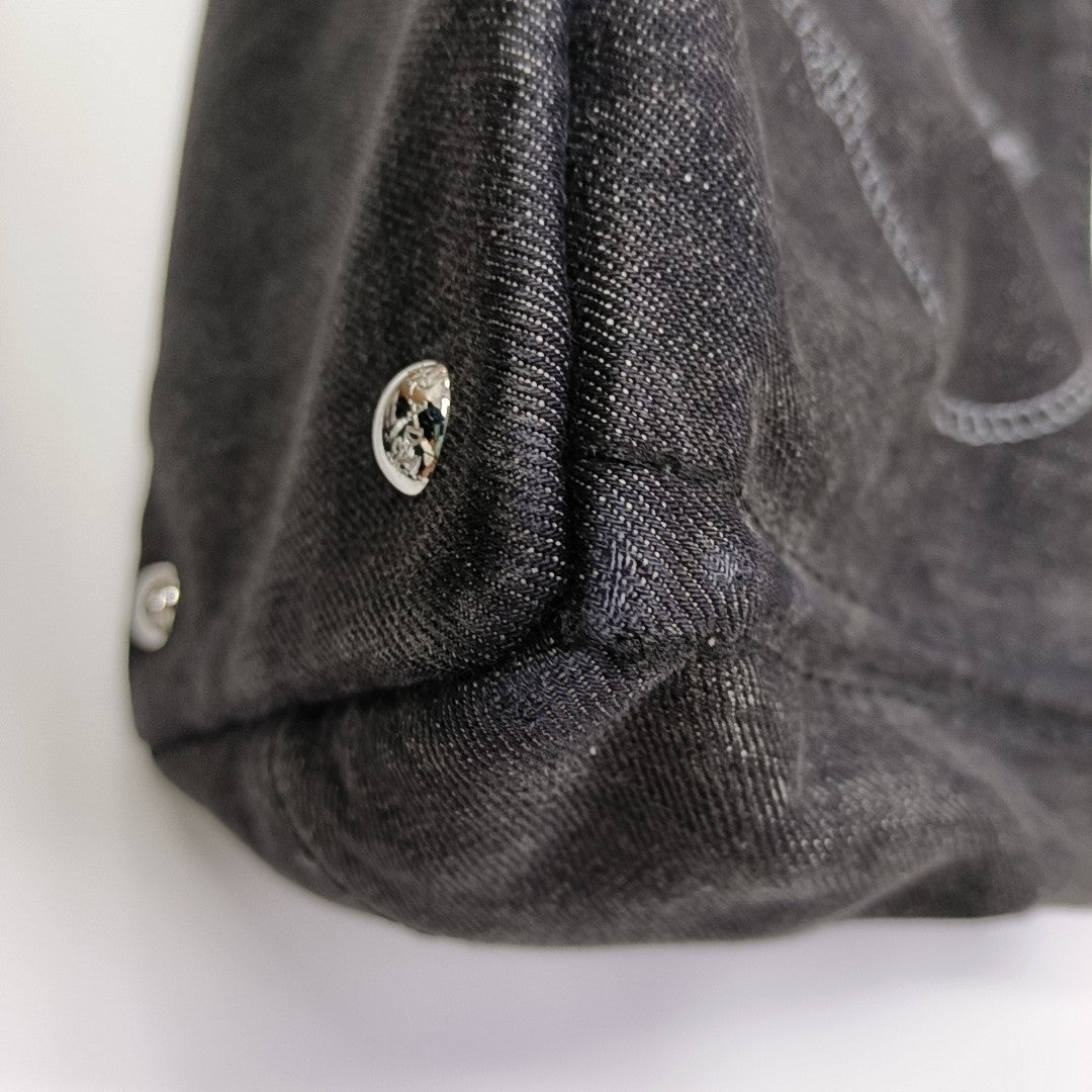 Denim Quilted Denim Black