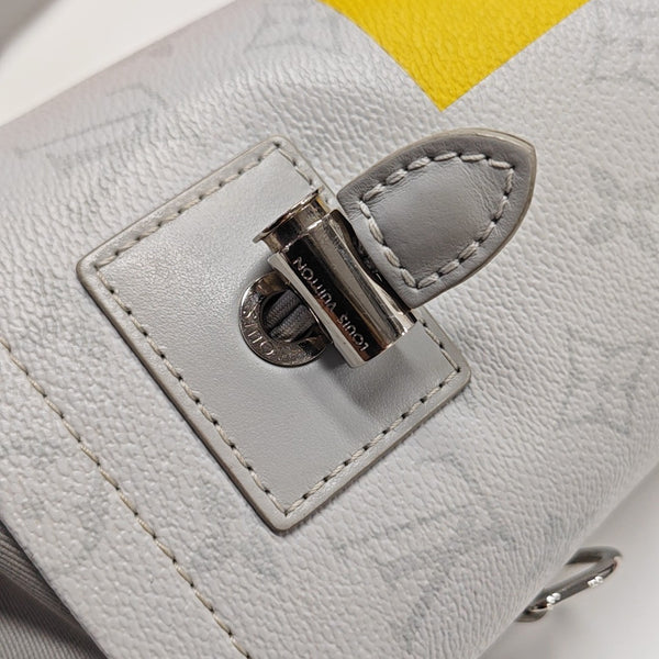 CHALK Monogram Coated Canvas Gray