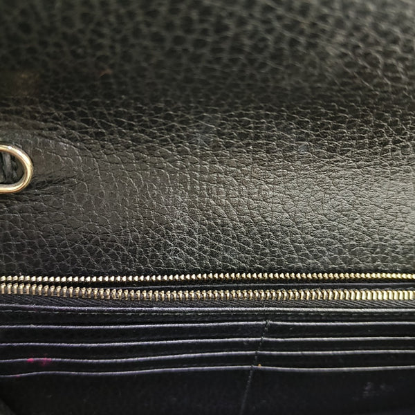 Interlocking G Small Calfskin Black