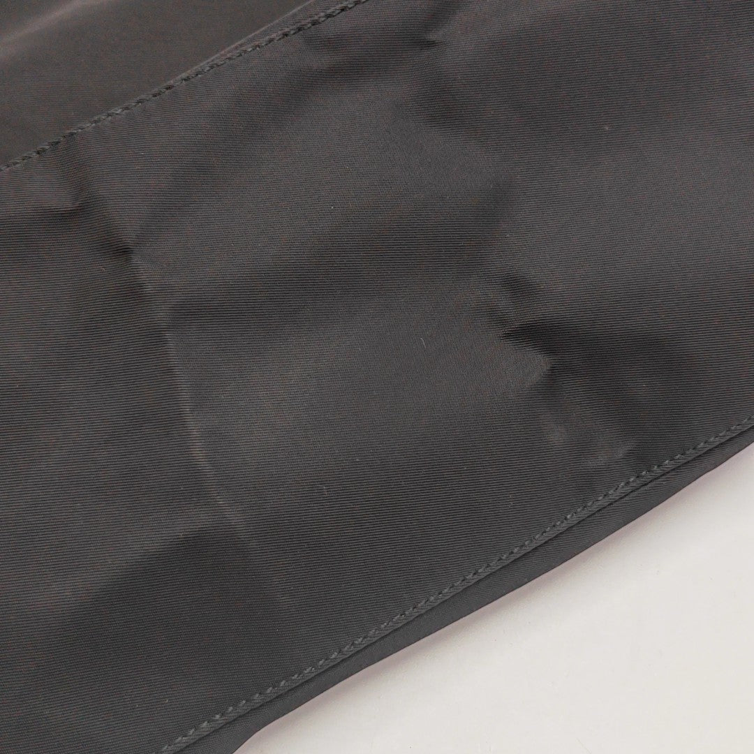Nylon Top Handle Bag Black