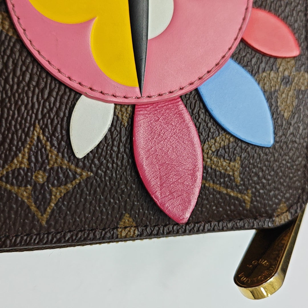 FÉLICIE Monogram Coated Canvas Brown Wallet