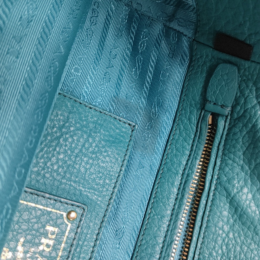 Calfskin Tote Bag Blue