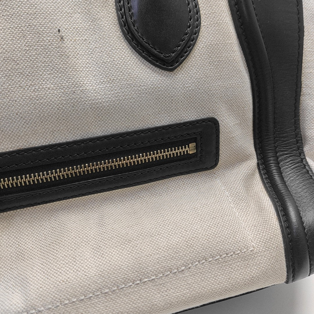 LUGGAGE Mini Canvas White