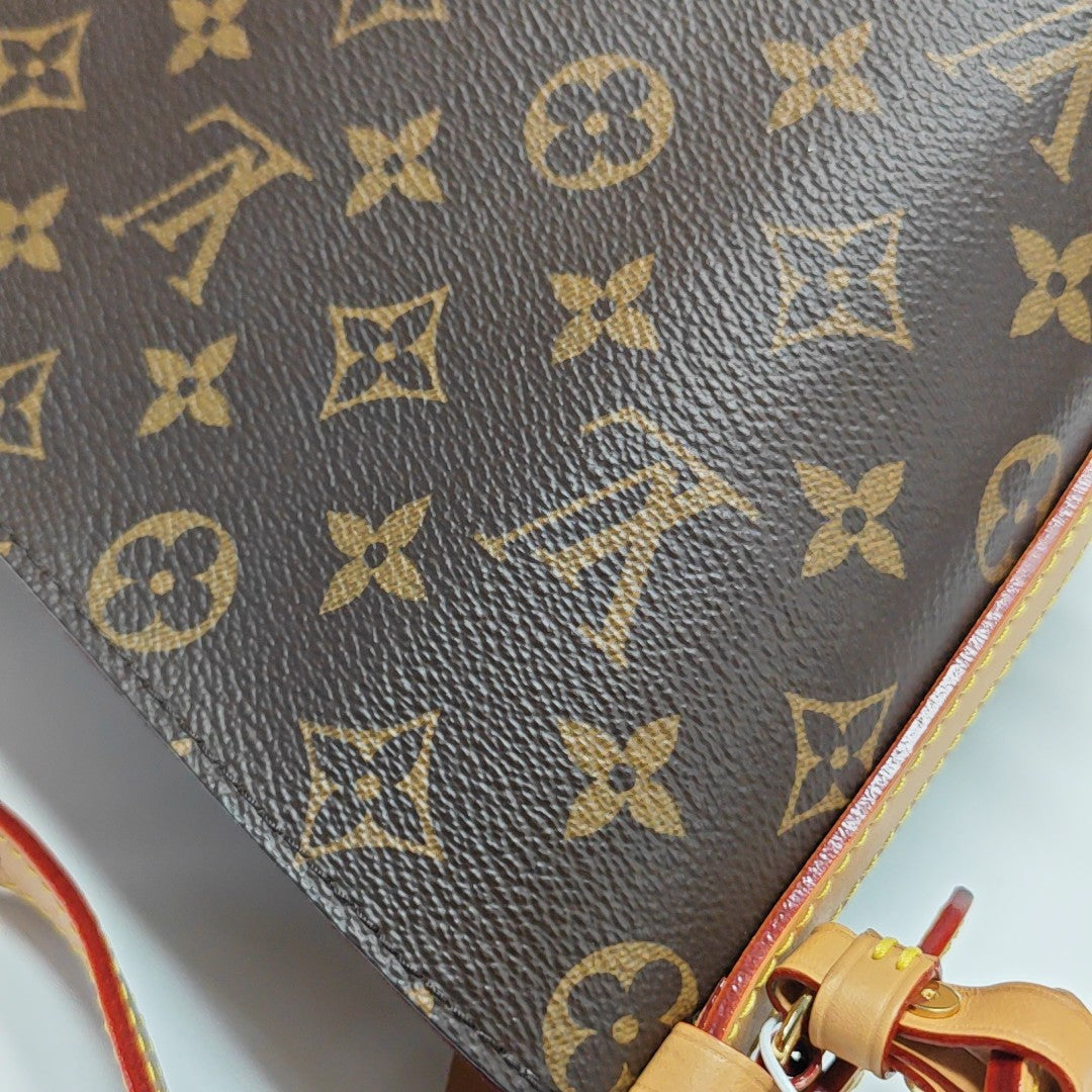 ALL IN Monogram Coated Canvas Brown