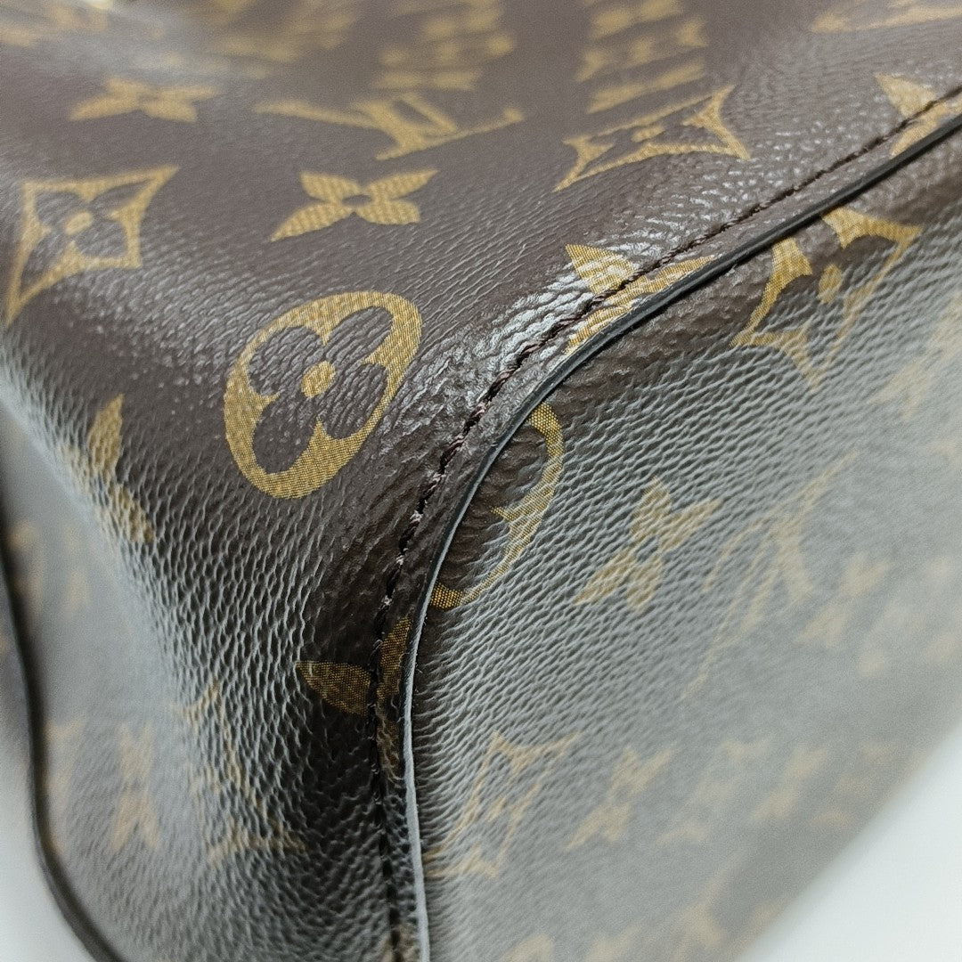 NÉONOÉ MM Monogram Coated Canvas Brown