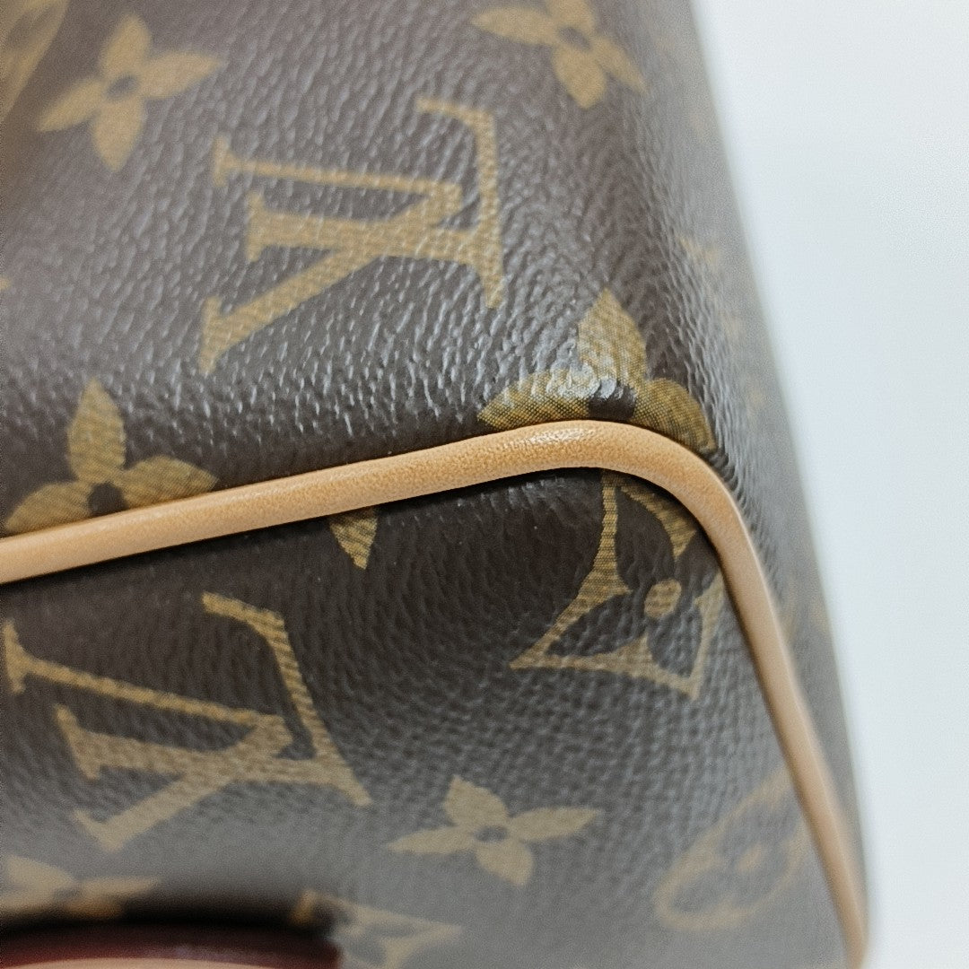 SPEEDY 20 Monogram Coated Canvas Brown