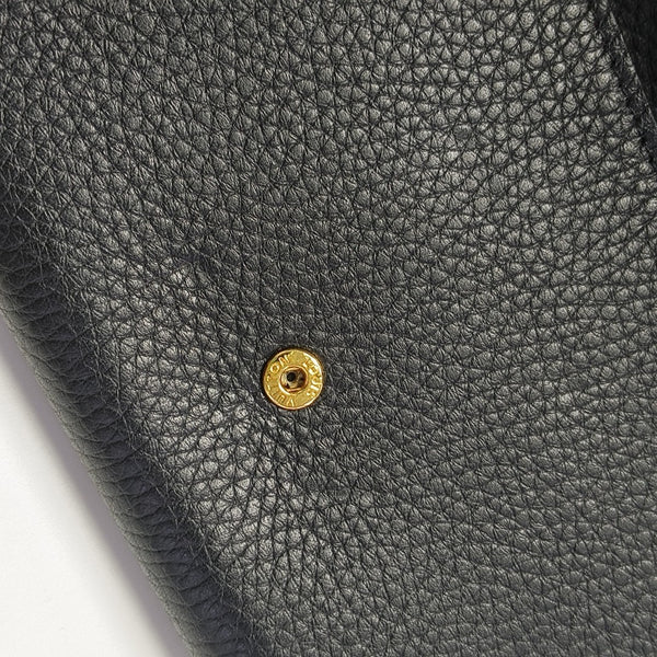 CAPUCINES Mini Monogram Calfskin Black Wallet