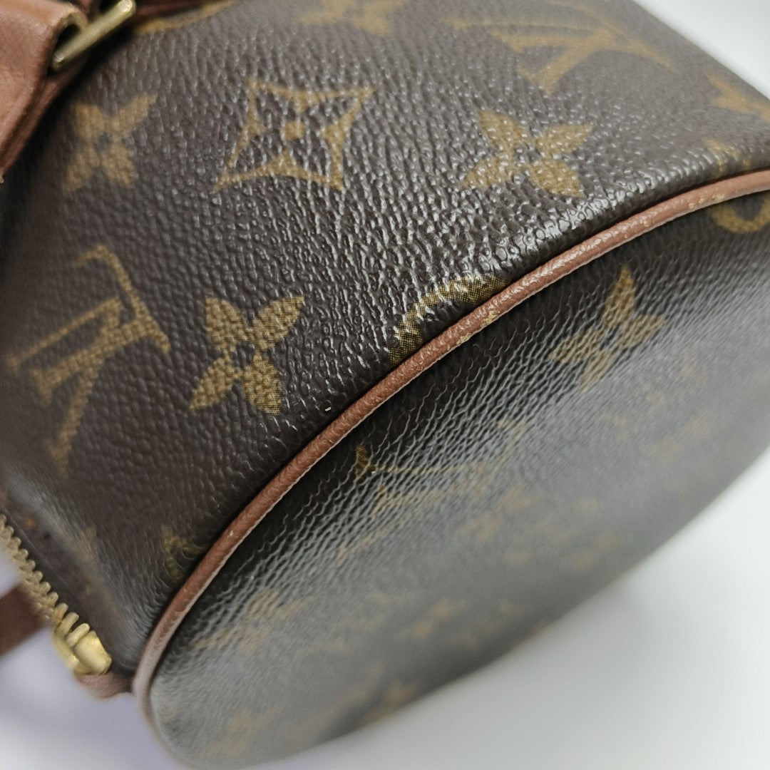 PAPILLON 30 Monogram Coated Canvas Brown