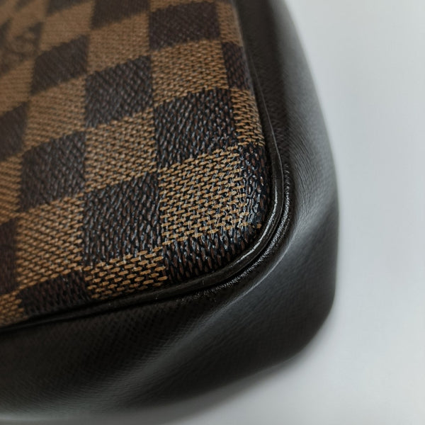 TROUSSE MAKE UP Damier Ebene Coated Canvas Brown
