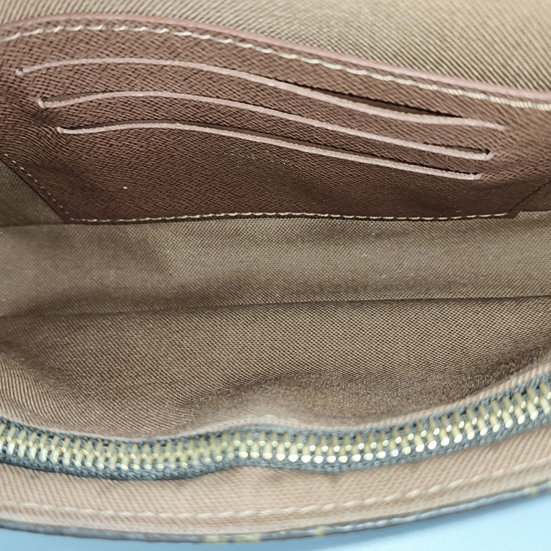 IVY Monogram Coated Canvas Brown