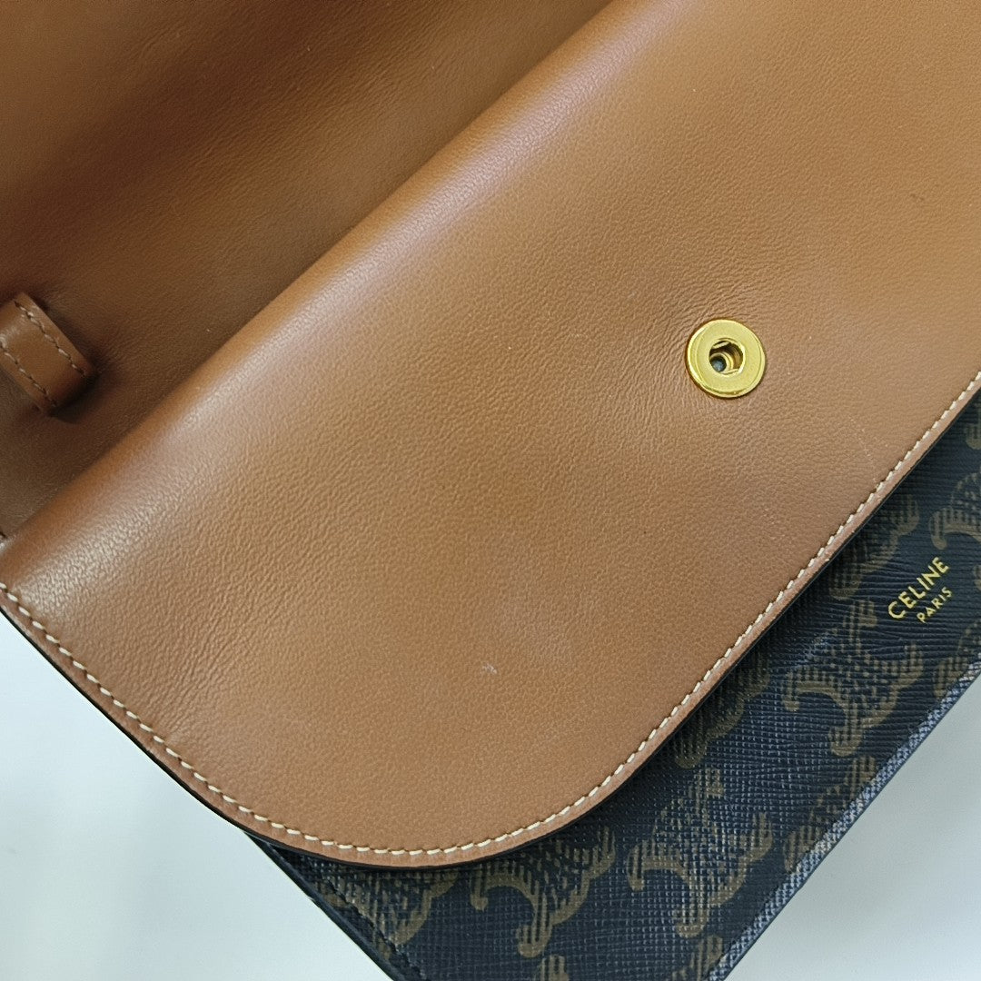 TRIOMPHE CANVAS Small Coated Canvas Brown