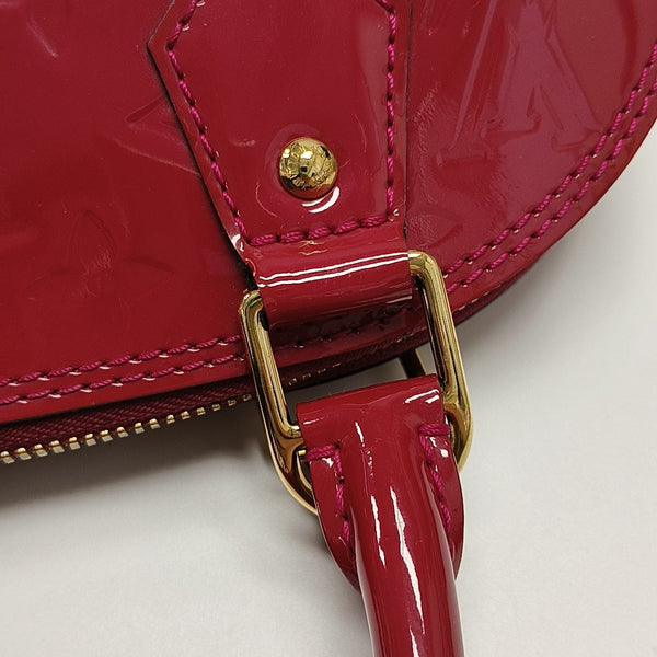 ALMA BB Monogram Patent Leather Red