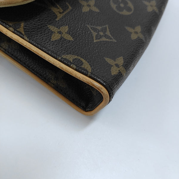 FLORENTINE Monogram Coated Canvas Brown