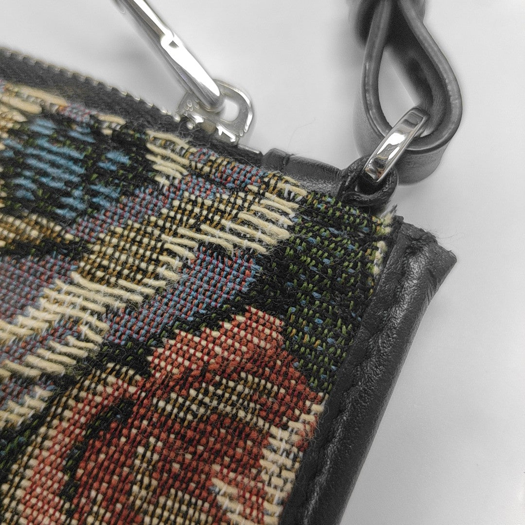 Fabric Top Handle Bag Multicolor