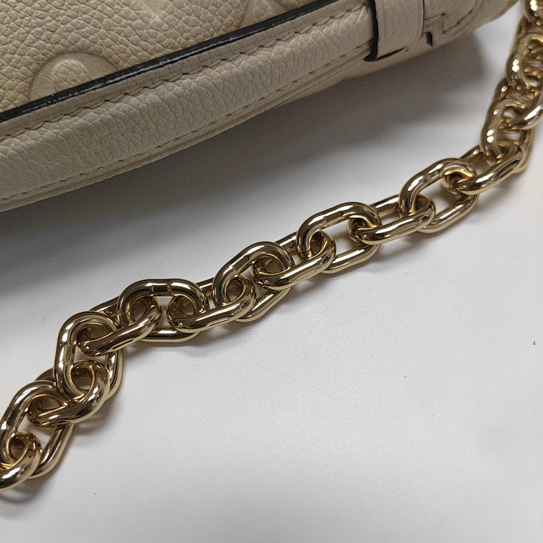 MÉTIS EAST WEST Monogram Calfskin Beige
