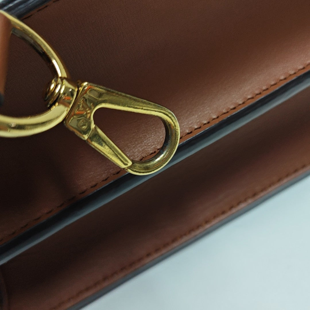 DAUPHINE MM Monogram Coated Canvas Brown