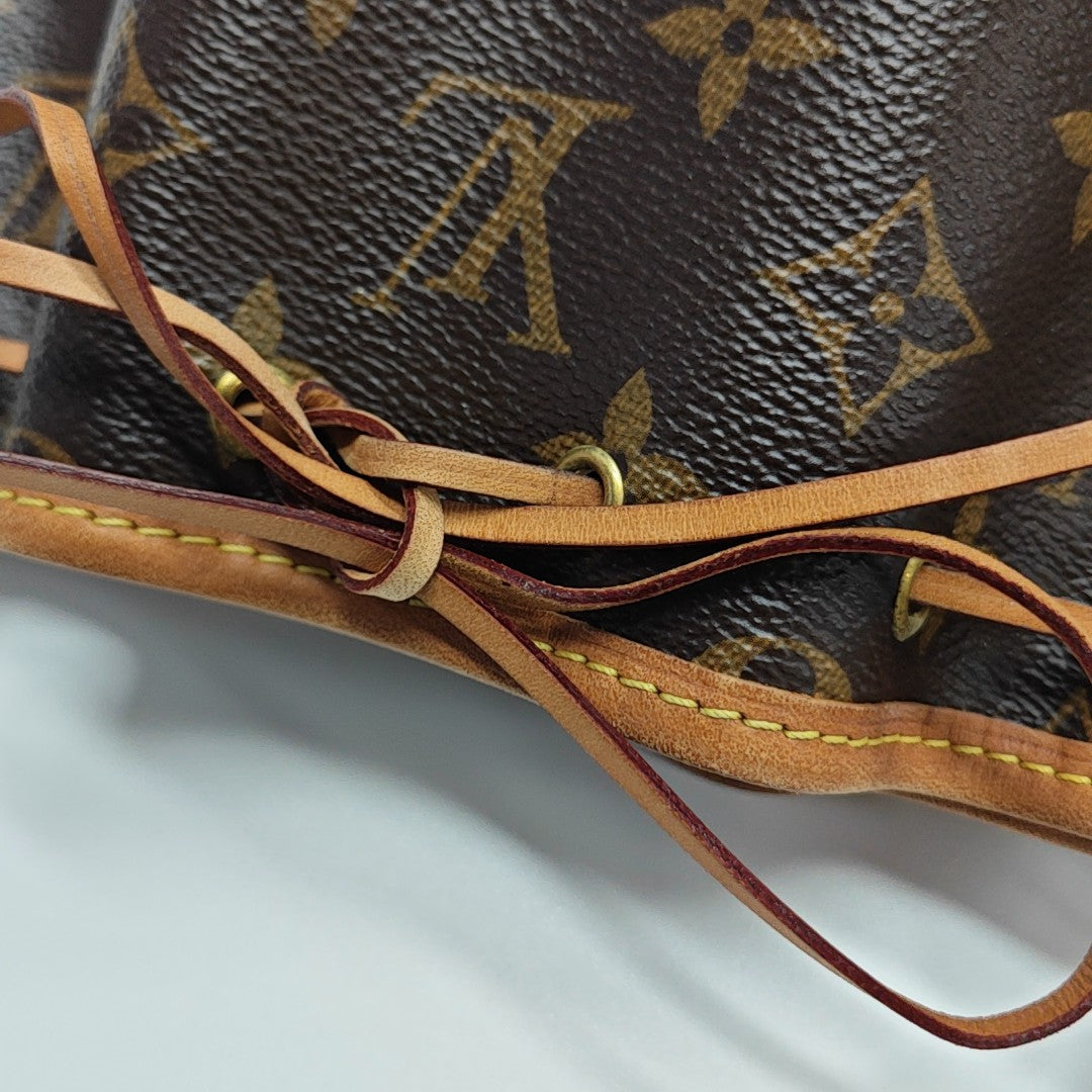 NÉONOÉ Nano Monogram Coated Canvas Brown