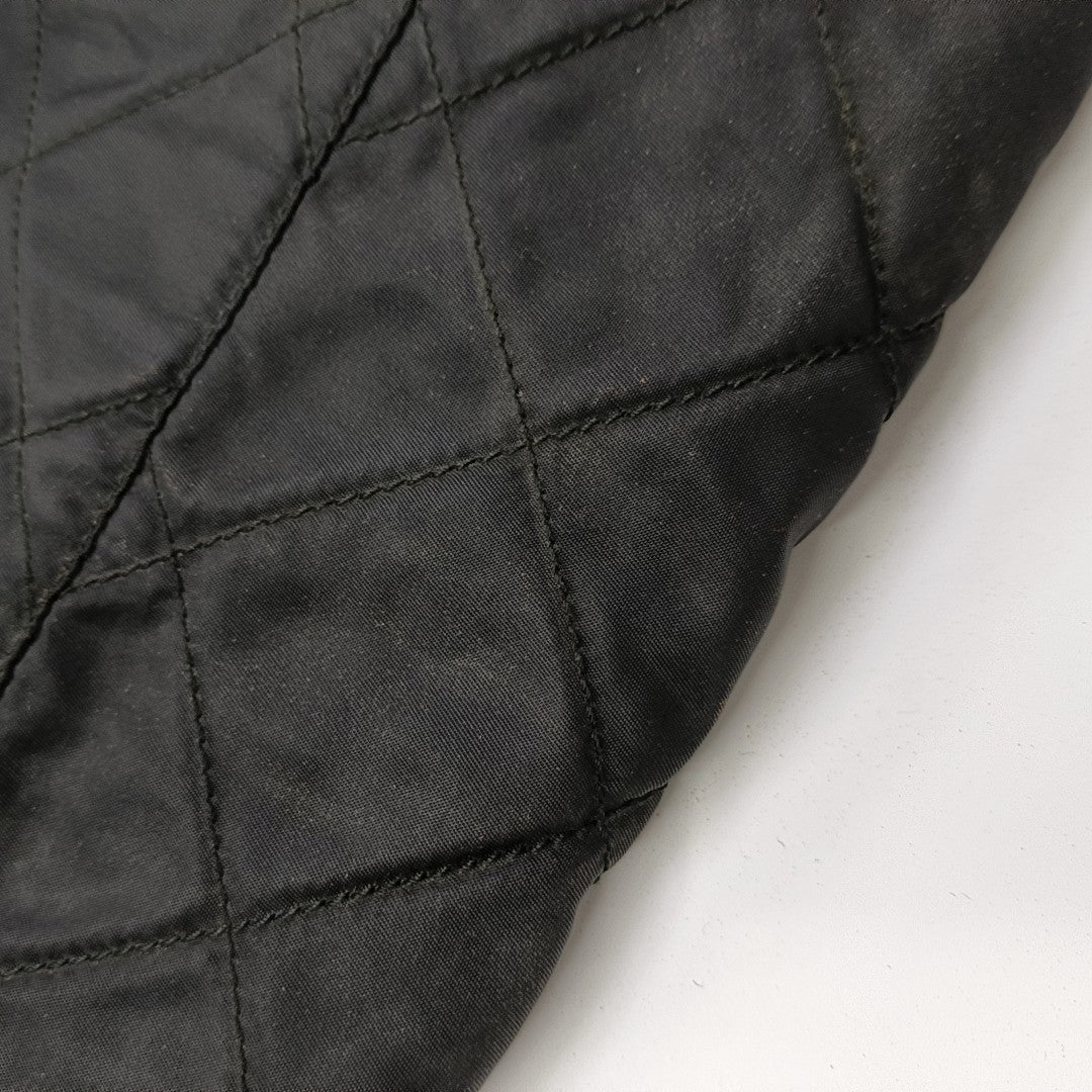 Nylon Quilted Nylon Black