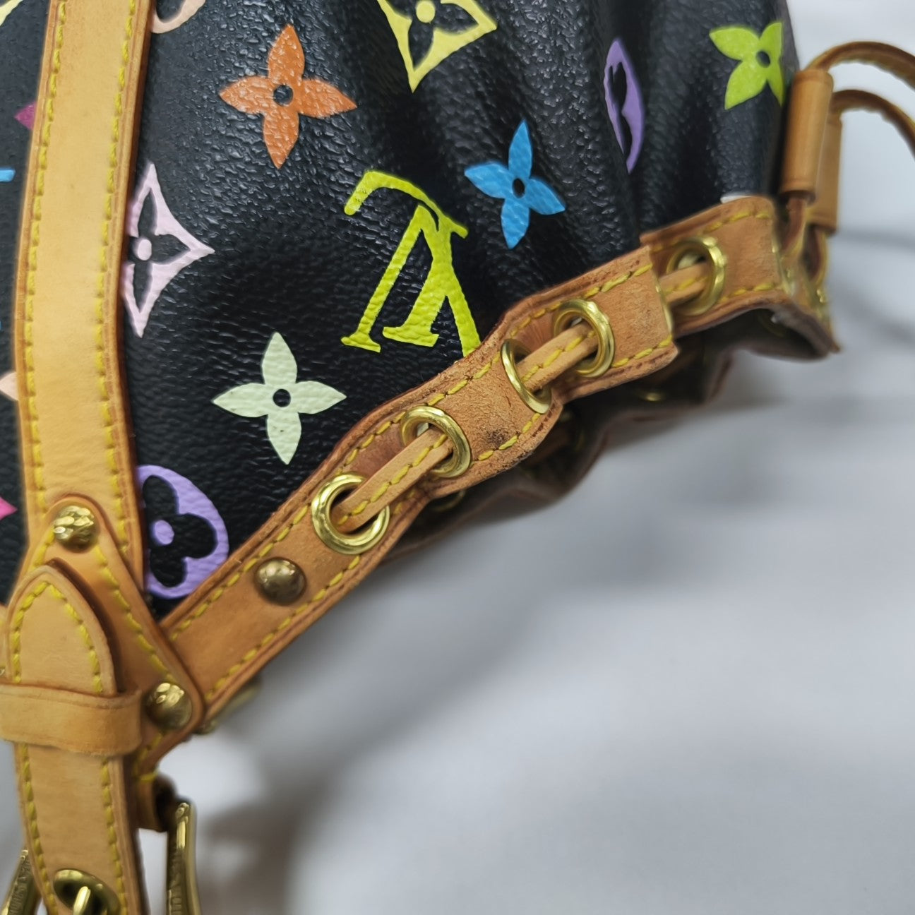 LV × TM THEDA GM Monogram Coated Canvas Black