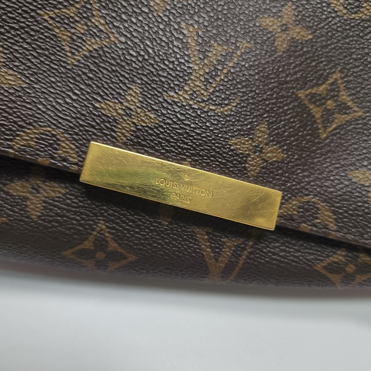 FAVORITE PM Monogram Coated Canvas Brown