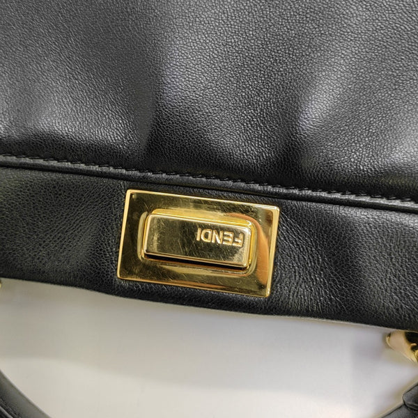 Peekaboo Mini Lambskin Black