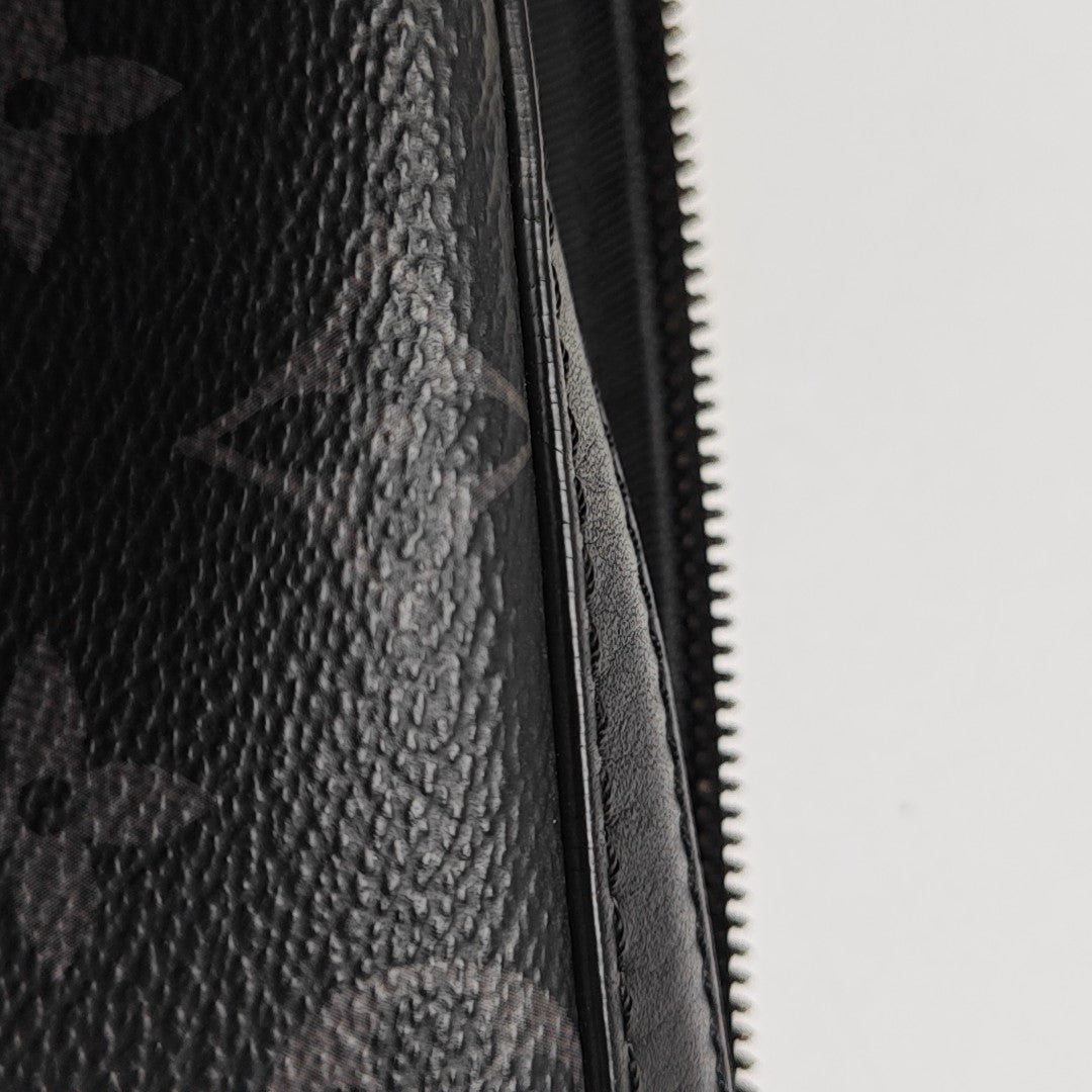 TRIO Monogram Coated Canvas Gray