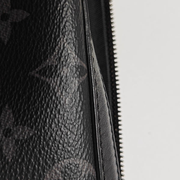 TRIO Monogram Coated Canvas Gray