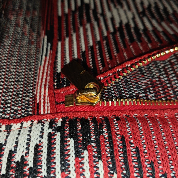 Fabric Shoulder Bag Mini Red