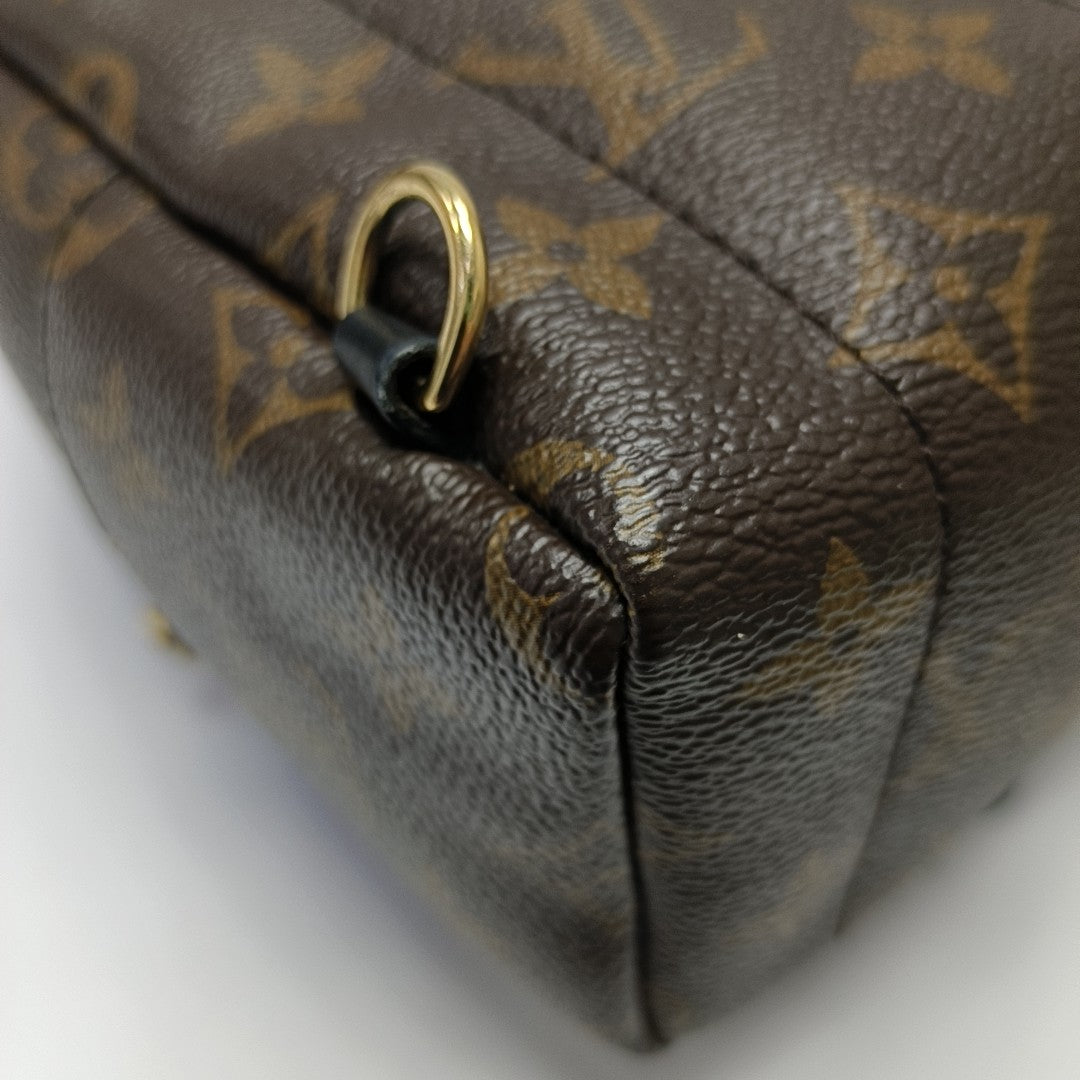 PALM SPRINGS Mini Monogram Coated Canvas Brown