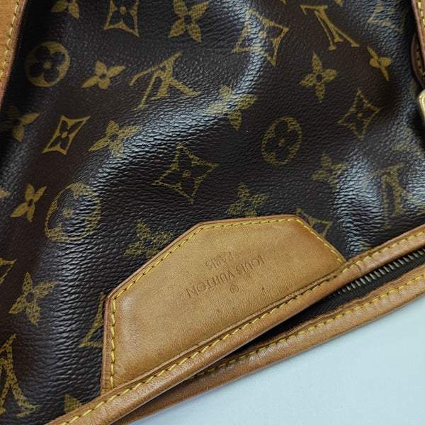 ESTRELA MM Monogram Coated Canvas Brown