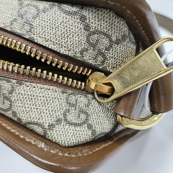GG Supreme Mini Monogram Coated Canvas Beige