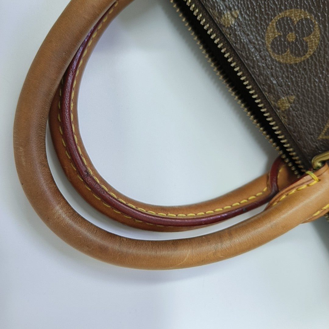 SPEEDY 30 Monogram Coated Canvas Brown