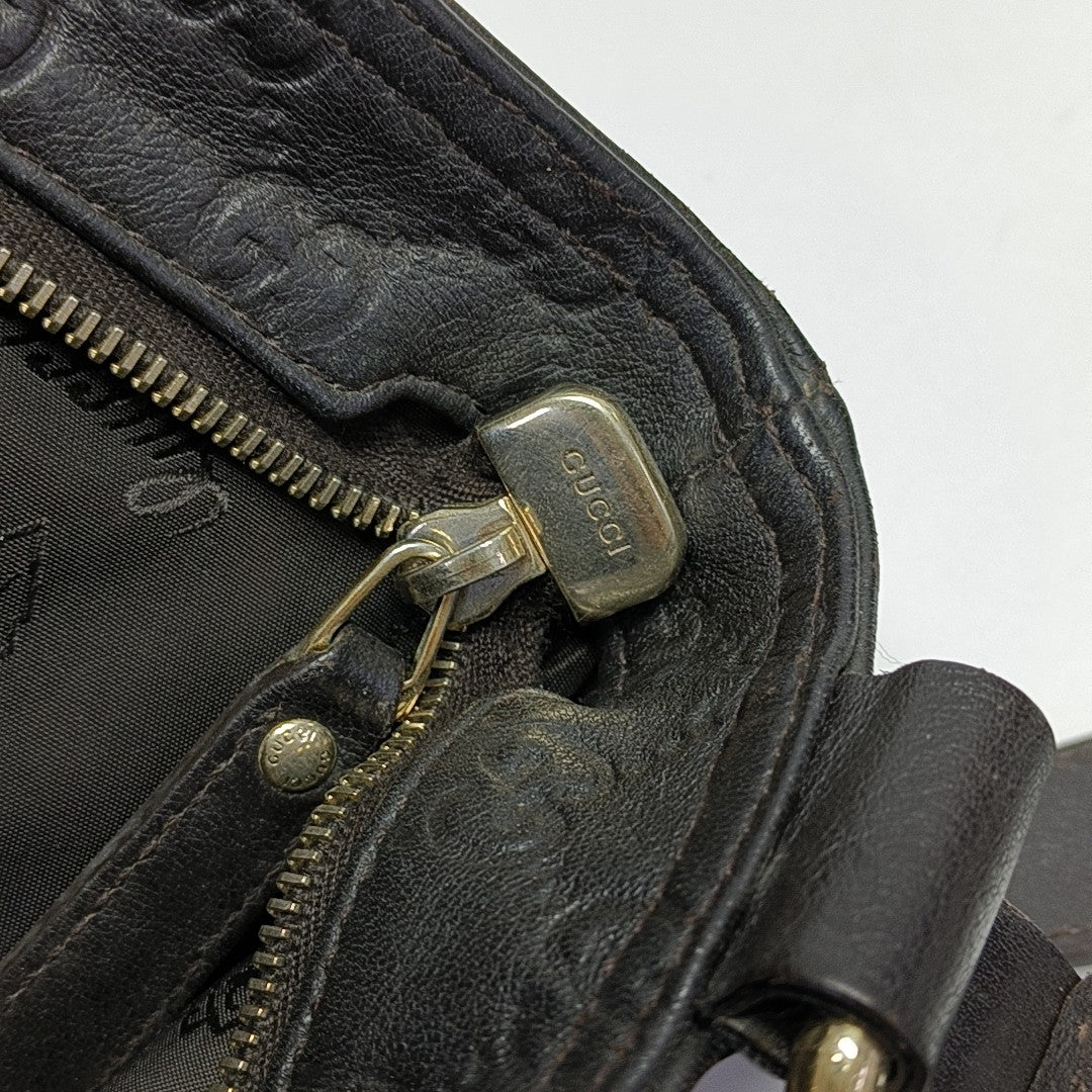 GG Imprime Monogram Calfskin Black