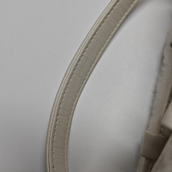 Fabric Shoulder Bag White