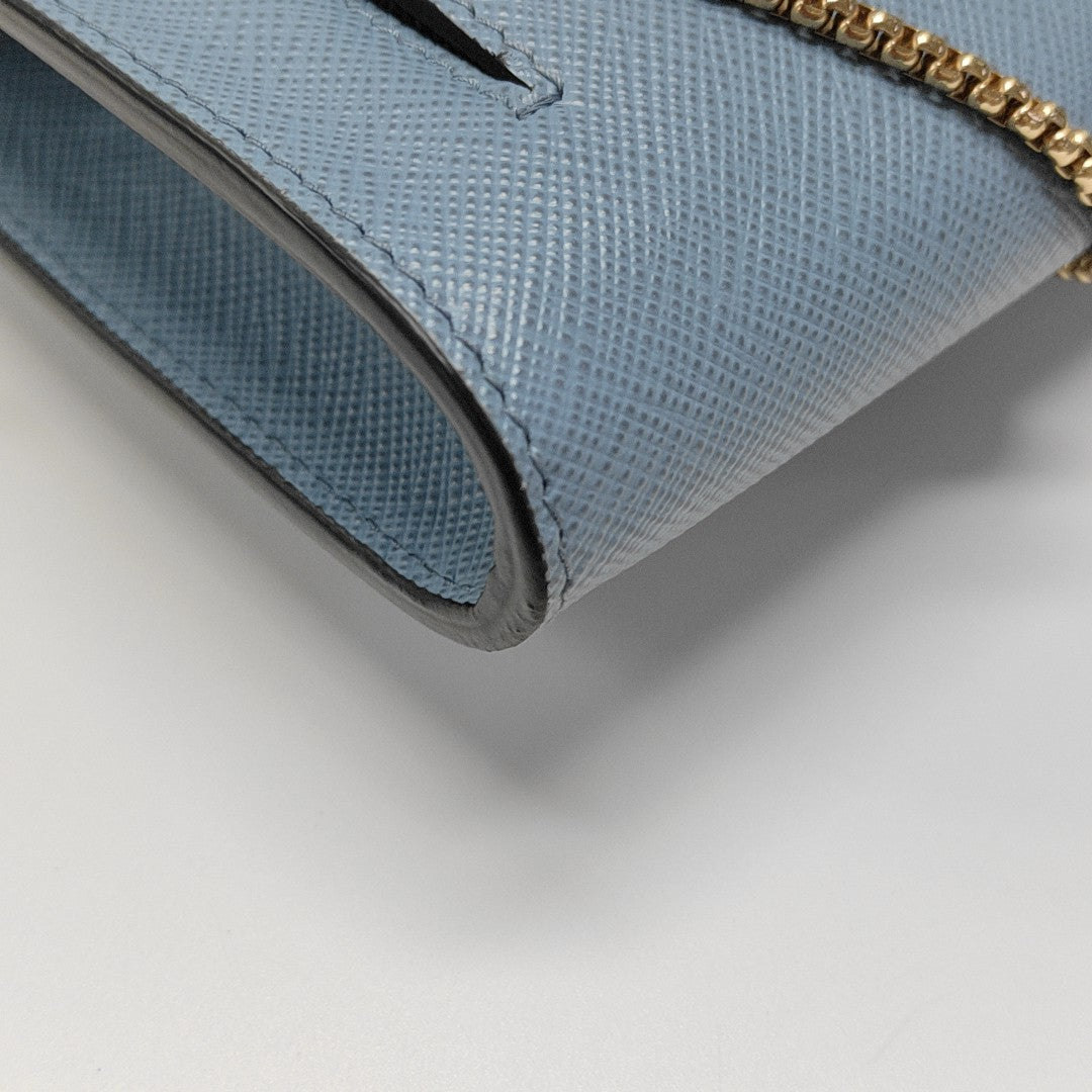 Saffiano Calfskin Shoulder Bag Blue