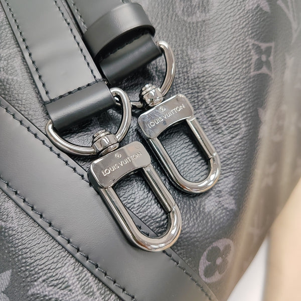 KEEPALL 45 Monogram Coated Canvas Black