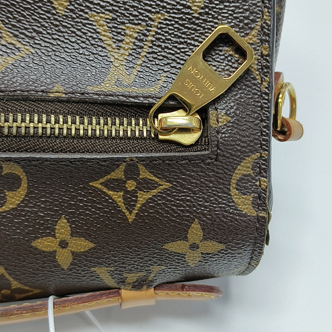 MÉTIS MM Monogram Coated Canvas Brown