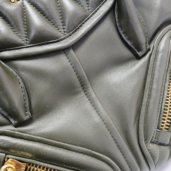 Quilted Lambskin Shoulder Bag Green