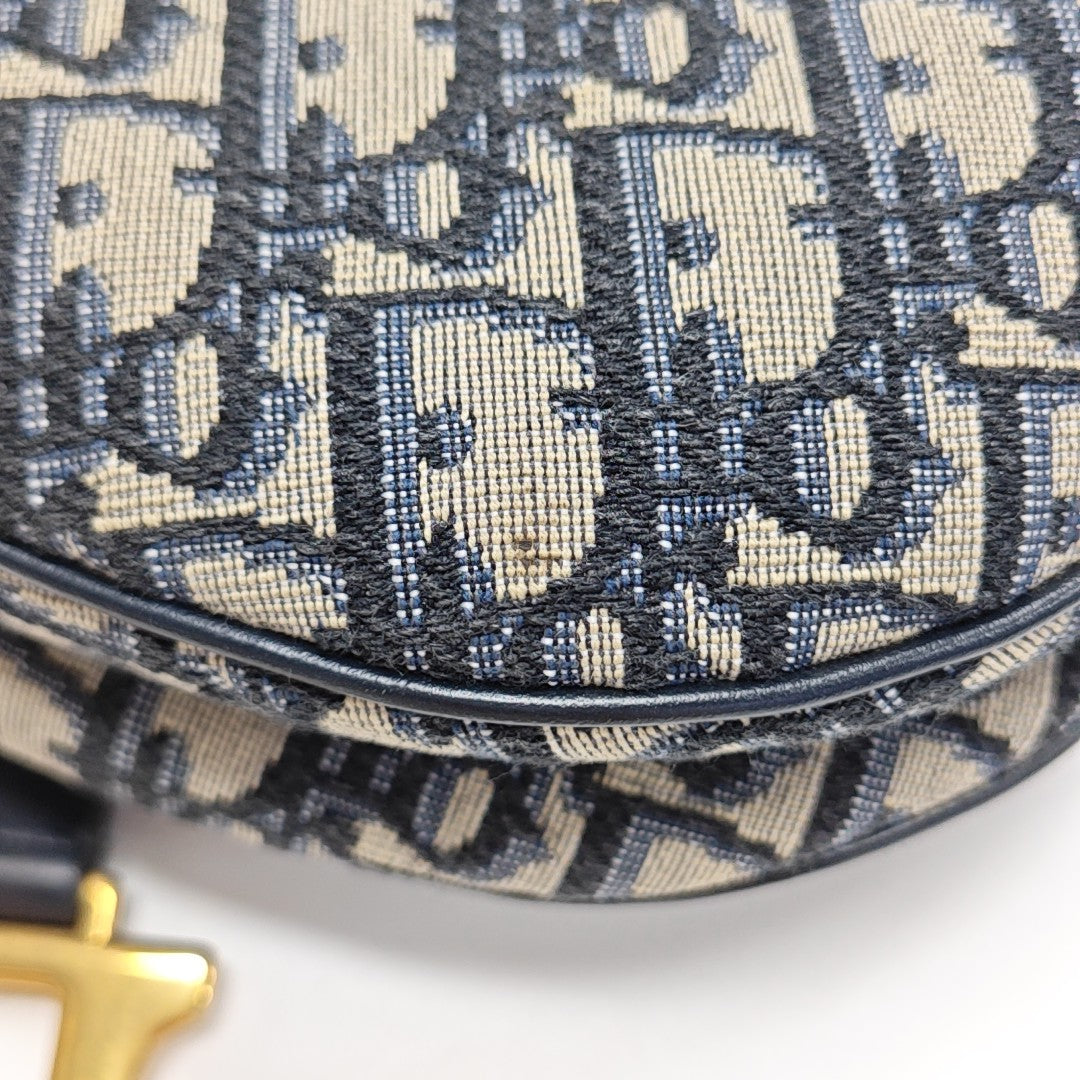 Saddle Mini Oblique Fabric Blue
