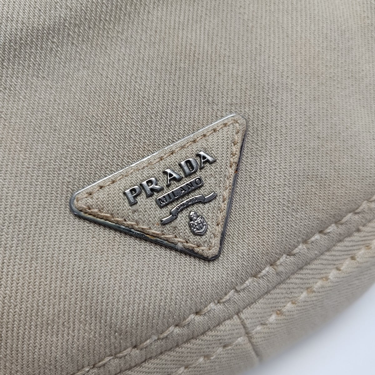 Denim Shoulder Bag Beige