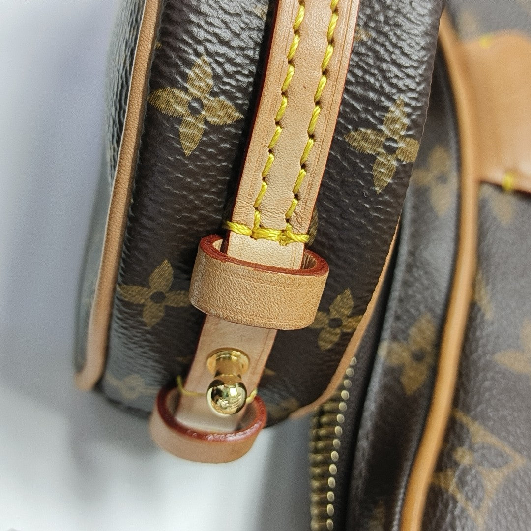 CROISSANT Monogram Coated Canvas Brown