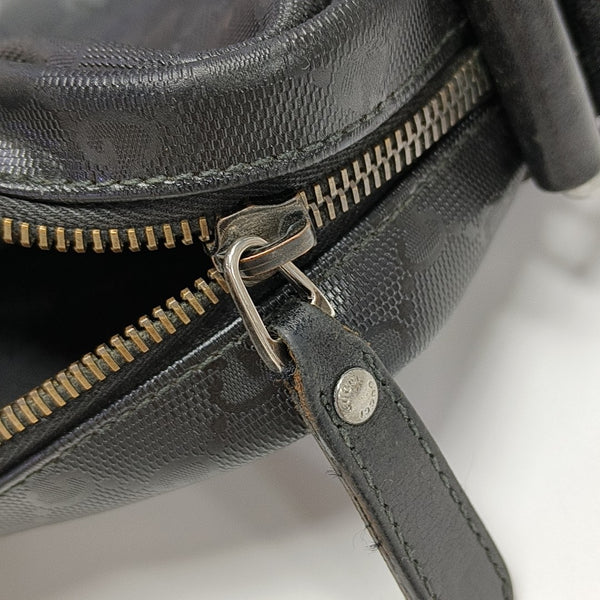 GG Imprime Messenger Monogram Coated Canvas Black