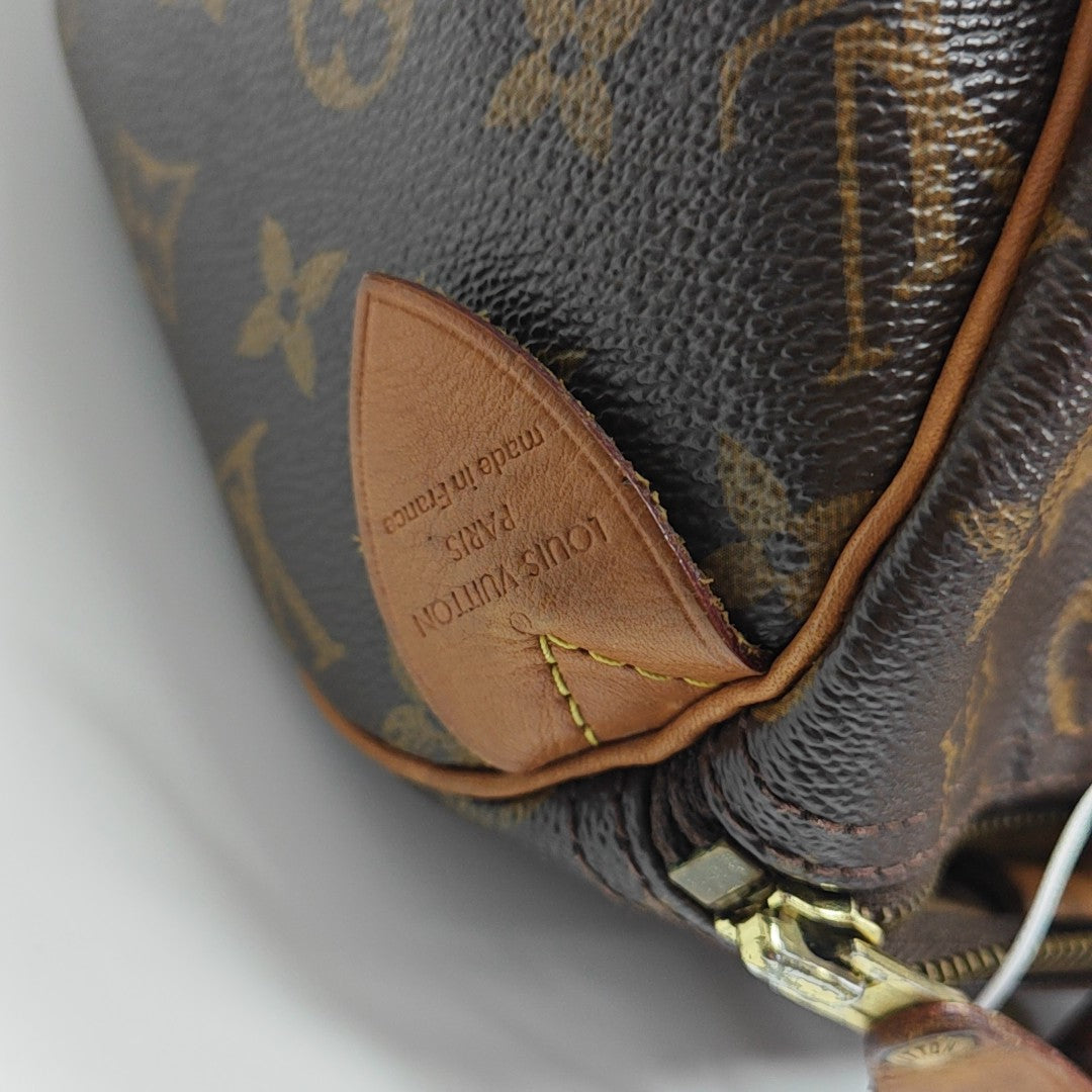 SPEEDY 30 Monogram Coated Canvas Brown