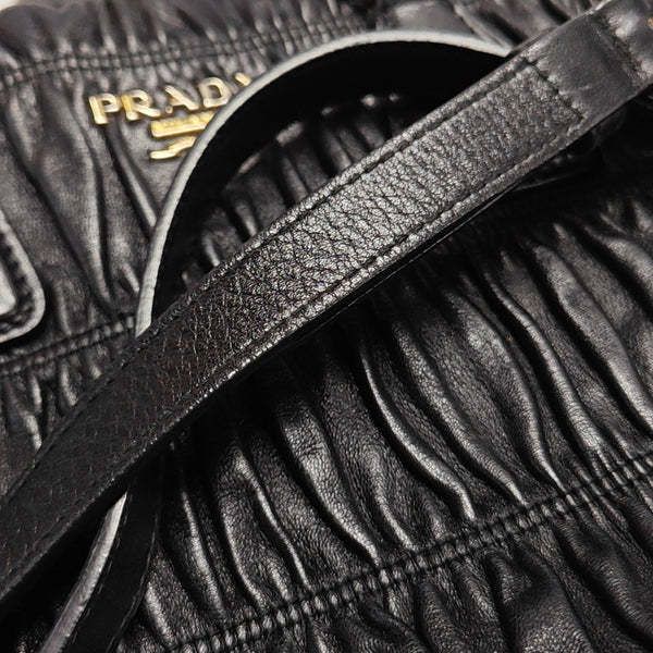 Quilted Lambskin Tote Bag Black