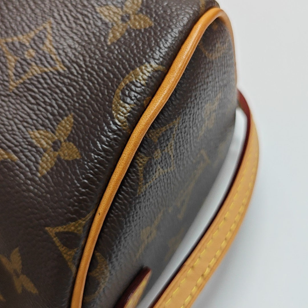 SPEEDY Nano Monogram Coated Canvas Brown